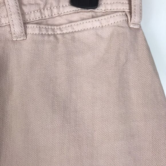 BCBGMaxAzria High Rise Wide Leg Linen Blend Trousers Pants Jeans Pink Size 27 - Picture 2 of 7